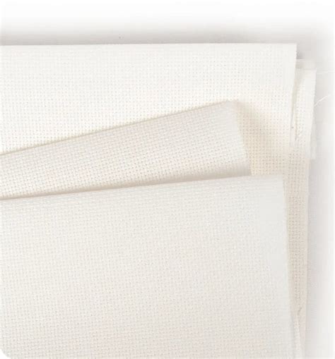 Aida 18 Count Antique White sold by the meter x 43"/110 cm wide from Zweigart. 3793-101